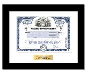 General Motors Collectible Stock Certificate