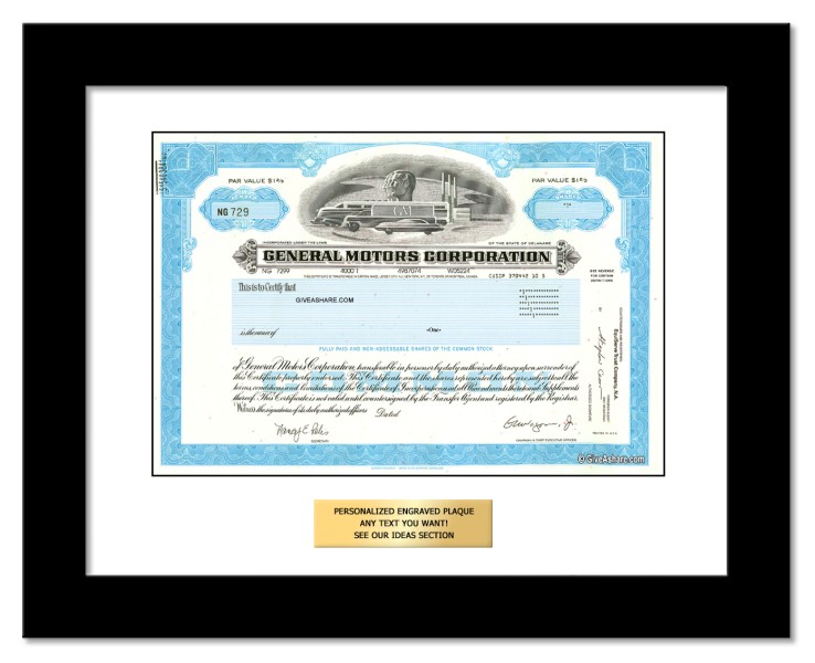 General Motors Collectible Stock Certificate