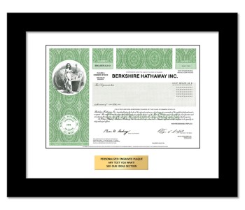 Berkshire Hathaway Class A - Replica Stock Certificate Berkshire Hathaway Class A - Replica Stock Certificate