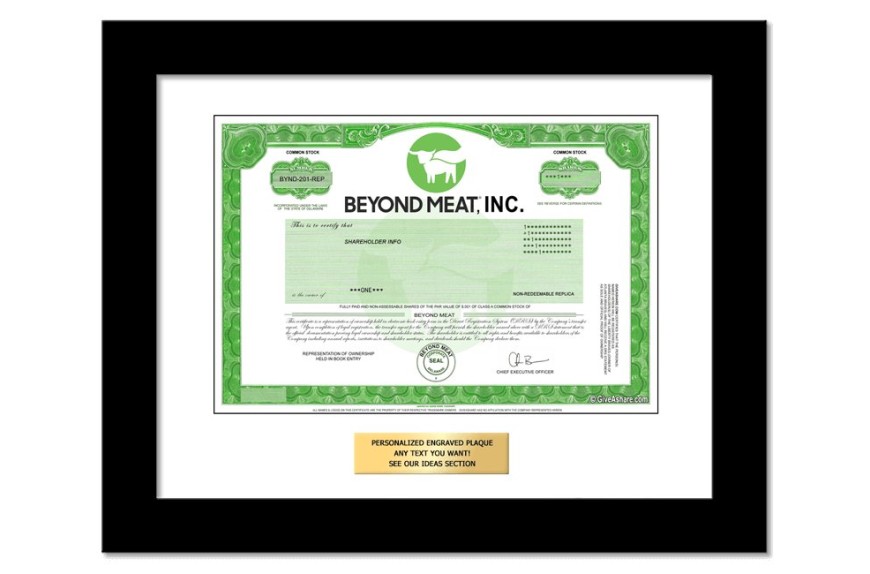 New Stock Gift Alert: Buy Beyond Meat Stock New Stock Gift Alert: Buy Beyond Meat Stock