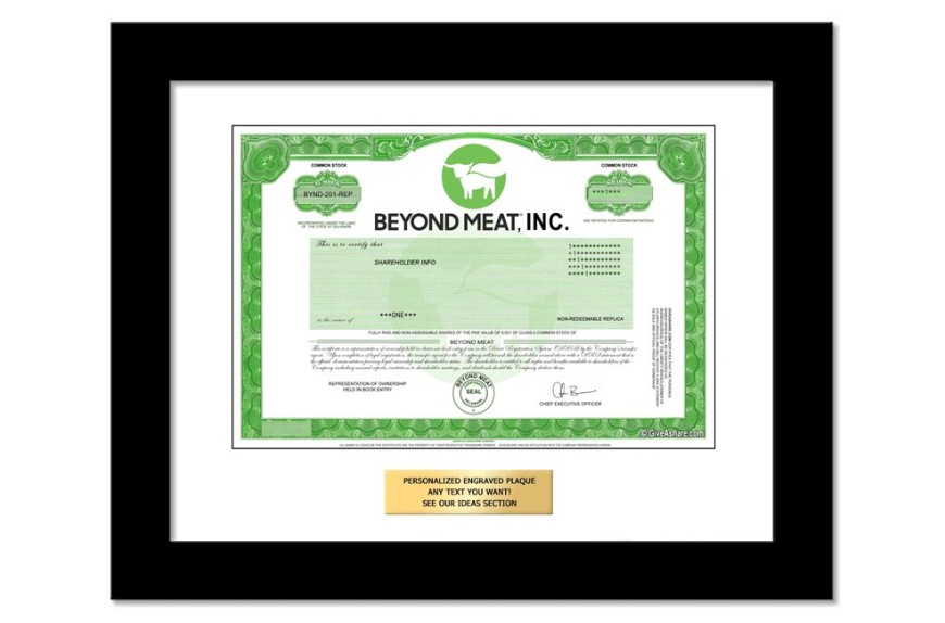 New Stock Gift Alert: Buy Beyond Meat Stock