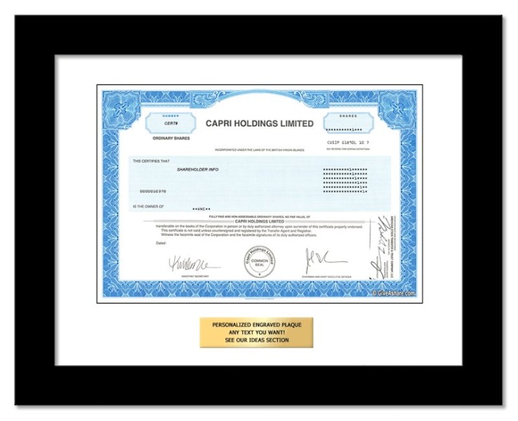 Michael Kors (Capri) Stock - One Share