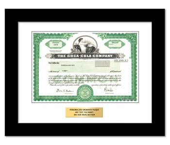 Coca-Cola Stock - One Share