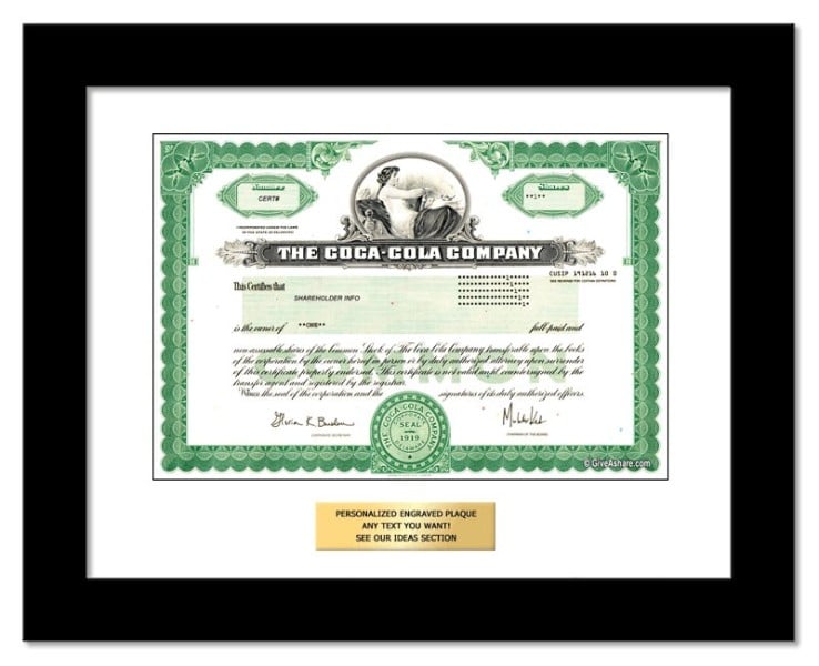 Coca-Cola - Replica Stock Certificate