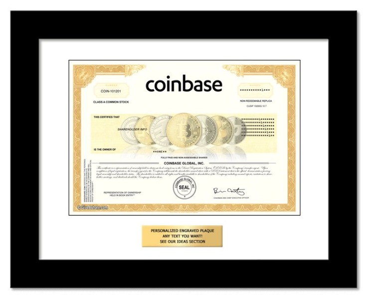 Coinbase Stock - One Share