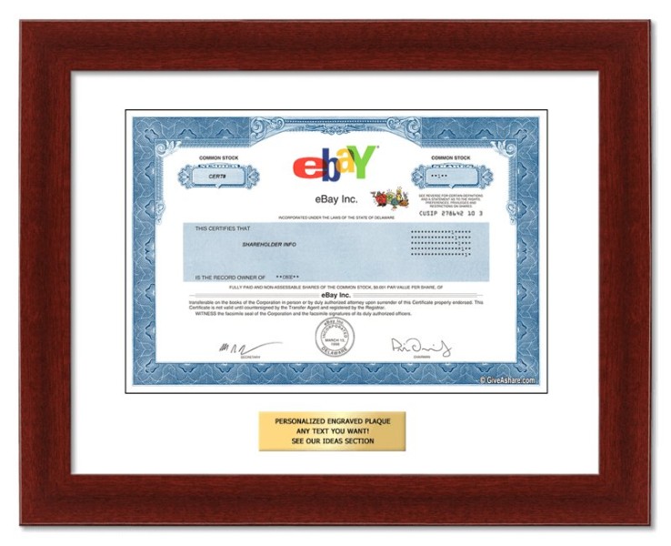 eBay - Replica Stock Certificate