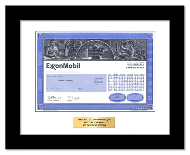 Exxon - Replica Stock Certificate