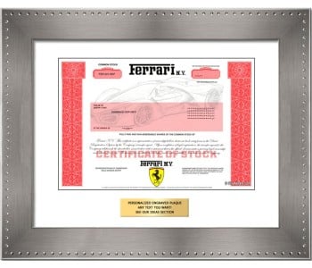 Ferrari Stock - One Share Ferrari Stock - One Share