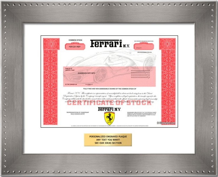 Ferrari Stock - One Share