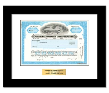 General Motors Collectible Stock Certificate