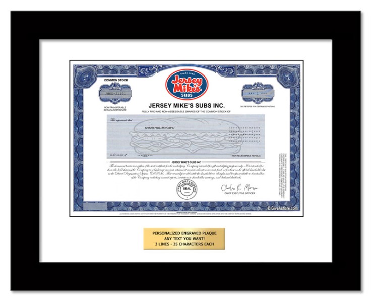 Jersey Mikes Stock - One Share