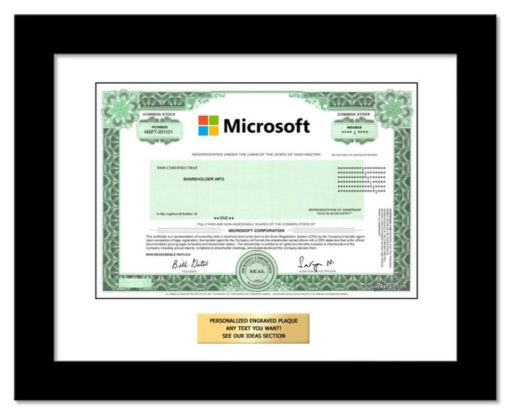 Microsoft Stock - One Share