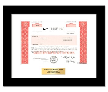 Nike - Replica Stock Certificate