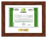 Nvidia - Replica Stock Certificate