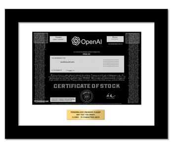 OpenAI - Replica Stock Certificate