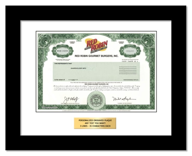 Red Robin Stock - One Share