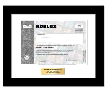 Roblox - Replica Stock Certificate