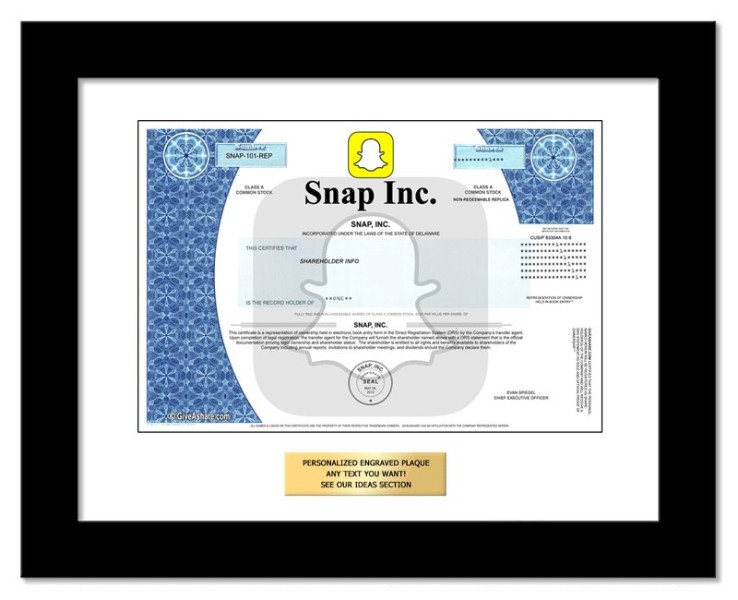 Snap Stock - One Share