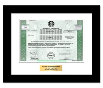 Starbucks Stock - One Share