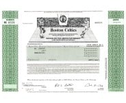 Boston Celtics - Replica Stock Certificate Boston Celtics - Replica Stock Certificate