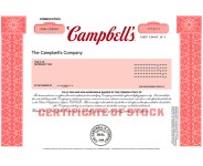 Campbells - Replica Stock Certificate