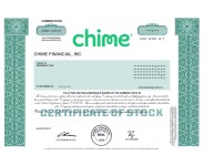 Chime - Replica Stock Certificate