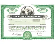 Coca Cola Personalized Replica Stock Certificate Coca Cola Personalized Replica Stock Certificate