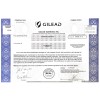 Gilead Sciences - Replica Stock Certificate Gilead Sciences - Replica Stock Certificate