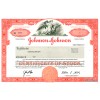 Johnson & Johnson - Replica Stock Certificate Johnson & Johnson - Replica Stock Certificate