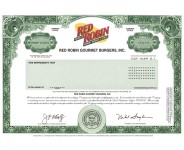 Red Robin - Replica Stock Certificate