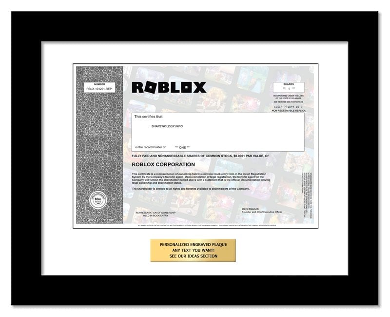 Buy One Share of Roblox Stock as a Gift in 1 Minute